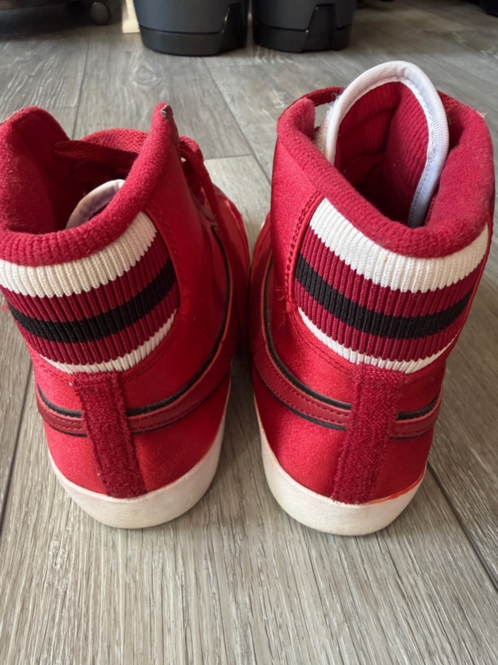 Nike Blazer Mid Premium in “Red Crush” Satin - Picture 5 of 13